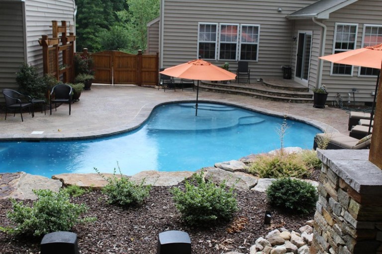 A backyard oasis